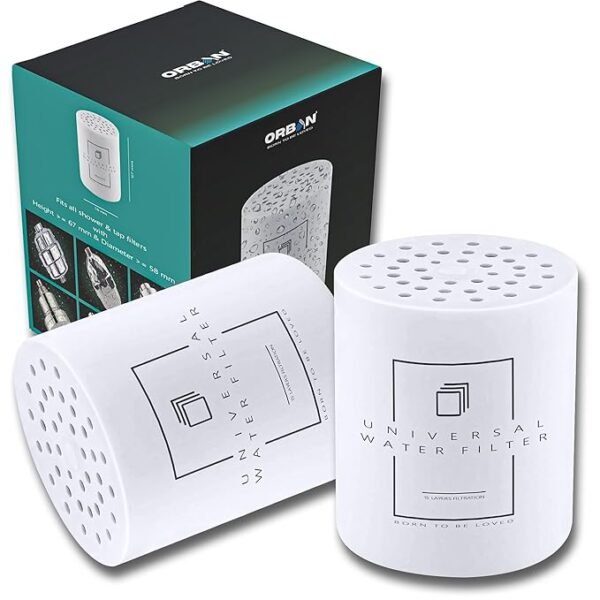 Universal Shower Filter Cartridge | Shower Water Filter Cartridge | Shower Filter Replacement Cartridge | Shower Water Softener Replacement Cartridge | With 15 Layers Filtration | Set of 2 Cartridges - Image 8